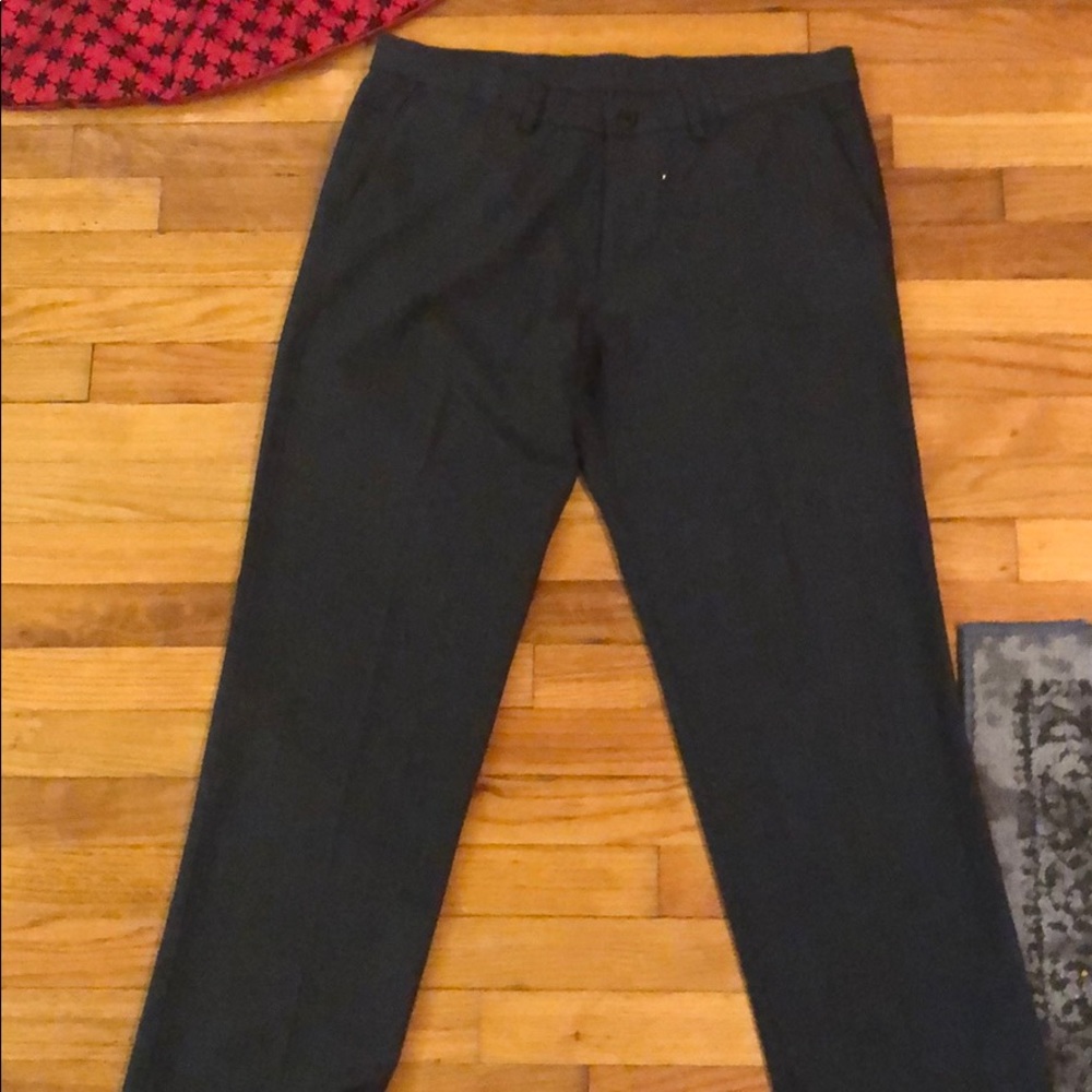 Men’s Haggar Heathered Navy Dress Pants